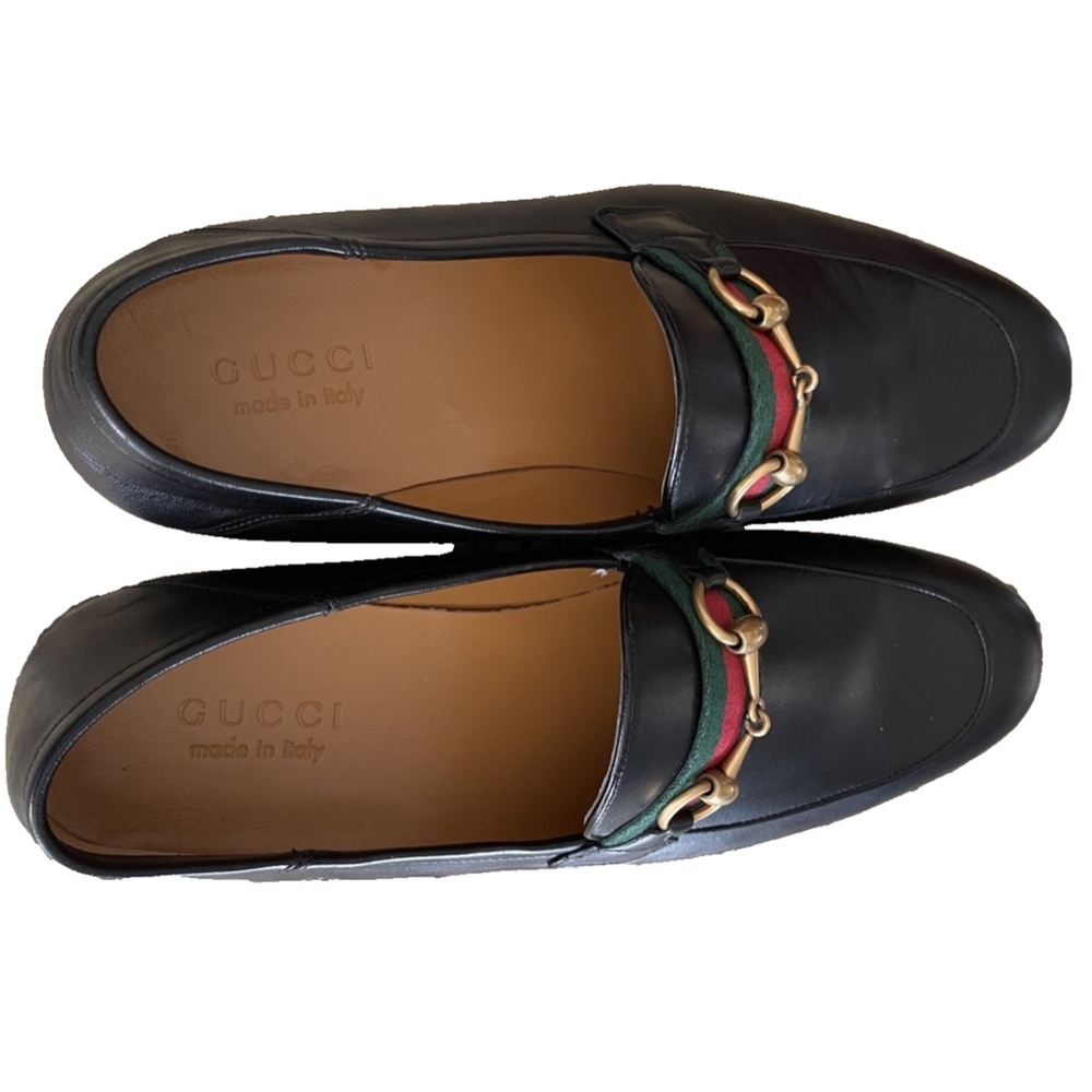 New in Box Men's Genuine Gucci Horsebit Agnello Plonge Shoes Black Size 8.5 - Picture 3 of 9